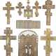 A COLLECTION OF NINE CRUCIFIXES AND A TRIPTYCH Russian, - photo 1