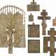 THREE CRUCIFIXES, A TRIPTYCH AND FOUR BRASS ICONS SHOWIN - photo 1