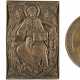 A BRASS MEDAL SHOWING ST. VLADIMIR, TWO BRASS ICONS SHOW - Foto 1