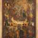 A LARGE ICON SHOWING THE MOTHER OF GOD 'THE UNFADING ROS - Foto 1