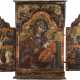 A LARGE TRIPTYCH SHOWING THE ELEUSA MOTHER OF GOD AND SE - фото 1