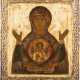 AN ICON SHOWING THE MOTHER OF GOD OF THE SIGN Russian, 1 - Foto 1