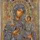 A VERY LARGE ICON SHOWING THE TIKHVINSKAYA MOTHER OF GOD - Foto 1