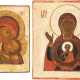 TWO ICONS SHOWING THE MOTHER OF GOD OF THE SIGN AND THE - Foto 1