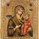 AN ICON SHOWING THE IVERSKAYA MOTHER OF GOD Russian, cir - Foto 1