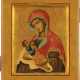 AN ICON SHOWING THE BREAST-FEEDING MOTHER OF GOD 2nd hal - фото 1