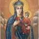 AN ICON SHOWING THE MOTHER OF GOD 20th century Oil on wo - Foto 1