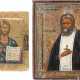 TWO ICONS SHOWING CHRIST PANTOKRATOR AND ST. SERAPHIM OF SA - photo 1