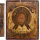 THREE ICONS SHOWING CHRIST PANTOKRATOR, THE MANDYLION AND S - Foto 1