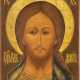 A LARGE ICON SHOWING CHRIST 'WITH THE FEARSOME EYE' Russian - фото 1