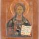 A SMALL ICON SHOWING CHRIST PANTOKRATOR Russian, 19th centu - photo 1