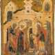 A LARGE ICON SHOWING THE ENTRY OF THE VIRGIN INTO THE TEMPL - photo 1