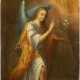 AN ICON SHOWING THE ARCHANGEL GABRIEL FROM AN ANNUNCIATION - photo 1