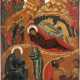 A VERY LARGE ICON SHOWING THE NATIVITY OF CHRIST FROM A CHU - Foto 1
