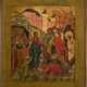 A RARE ICON SHOWING THE RAISING OF LAZARUS Russian, 19th ce - photo 1