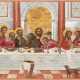 A VERY RARE AND MONUMENTAL ICON SHOWING THE LAST SUPPER Ven - Foto 1