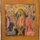 A FINE ICON SHOWING THE DESCENT INTO HELL AND THE HARROWING - фото 1