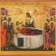 A LARGE ICON SHOWING THE DORMITION OF THE MOTHER OF GOD AFT - photo 1