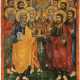 A LARGE ICON SHOWING THE ASSEMBLY OF THE APOSTLES Greek, 19 - фото 1