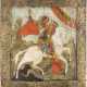 AN ICON SHOWING ST. GEORGE KILLING THE DRAGON WITH BASMA 2n - Foto 1