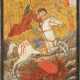 A MELCHITE ICON SHOWING ST. GEORGE KILLING THE DRAGON Near - photo 1