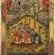 A LARGE ICON SHOWING THE SEVEN SLEEPERS OF EPHESOS Russian, - фото 1