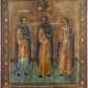 AN ICON SHOWING STS. SAMON, GURIY AND AVIV Russian, late 19 - photo 1