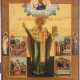 A LARGE AND FINE ICON SHOWING ST. ANTIPAS OF PERGAMUM WITH - Foto 1