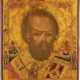 A LARGE ICON SHOWING ST. NICHOLAS OF MYRA Russian, 19th cen - Foto 1