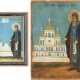 TWO SMALL ICONS SHOWING MONASTIC SAINTS Russian, 19th centu - фото 1