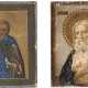 TWO MINIATURE ICONS SHOWING ST. SERGEY OF RADONEZH AND ST. - фото 1
