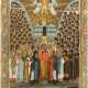 A SMALL ICON SHOWING THE SYNAXIS OF THE SAINTS OF THE KIEV - photo 1