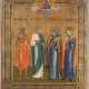 AN ICON SHOWING STS. MARY OF EGYPT, ANDREY, THEODORE AND CA - photo 1