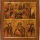 A MULTI-PARTITE ICON SHOWING IMAGES OF THE MOTHER OF GOD, T - фото 1