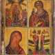 A QUADRI-PARTITE ICON SHOWING IMAGES OF THE MOTHER OF GOD A - photo 1