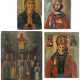 FOUR ICONS SHOWING IMAGES OF THE MOTHER OF GOD, ST. JOHN TH - фото 1