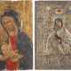 TWO ICONS SHOWING THE MOTHER OF GOD 2nd half 20th century O - фото 1