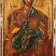 AN ICON SHOWING THE ENTHRONED CHRIST PANTOKRATOR Recent Oil - Foto 1