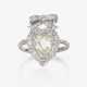Ring mit tropfenförmigem Diamanten und Brillanten - photo 1