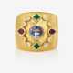 Ring mit Saphir, Rubinen, Smaragden und Brillanten - Juwelier HILZ - Foto 1