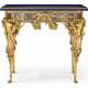 A FRENCH ORMOLU AGATE-INSET AND LAPIS LAZULI CENTER TABLE - photo 1
