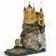 AN ELIZABETH II GOLD, SILVER, AGATE, AND MINERAL SPECIMAN "FAIRYTALE" CASTLE - photo 1