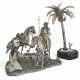 AN ITALIAN PARCEL-GILT SILVER FIGURAL GROUP AND PALM TREE - фото 1