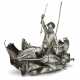 THE OLD MAN AND THE SEA: AN ITALIAN SILVER FIGURAL CENTERPIECE - photo 1