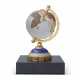 A GOLD-MOUNTED GEM SET FROSTED GLASS TABLE GLOBE - photo 1
