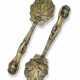 A PAIR OF REGENCY SILVER-GILT BERRY SPOONS - photo 1