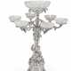 A VICTORIAN SILVER CHANGEABLE SEVEN-LIGHT CANDELABRUM AND EPERGNE - фото 1