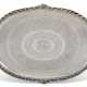A LARGE FRENCH SILVER TWO-HANDLED TRAY - photo 1