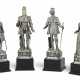 A SET OF FOUR GERMAN SILVER FIGURAL TABLE ORNAMENTS - фото 1
