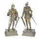 A PAIR OF GERMAN PARCEL-GILT SILVER FIGURES OF KNIGHTS - photo 1